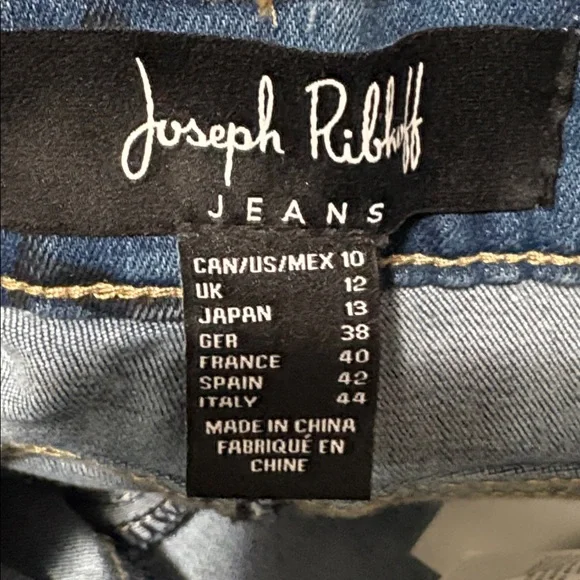 Joseph Ribkoff Lettering Jeans Style 221926 Skinny Mid Rise Crop - Picture 12 of 13